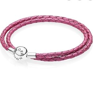 Pandora Leather Double Wrap Bracelet